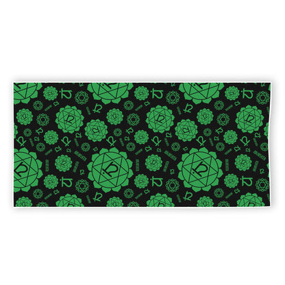 Anahata Chakra Pattern Print Beach Towel