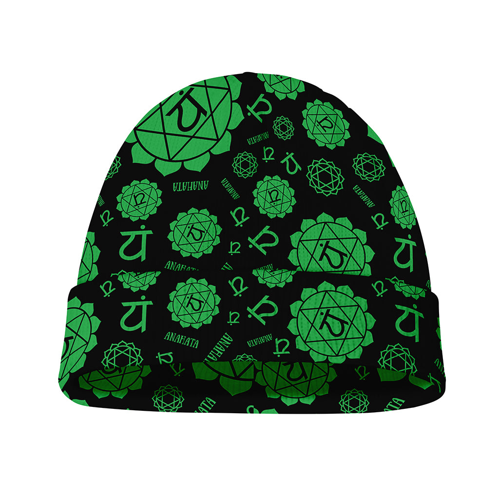 Anahata Chakra Pattern Print Beanie