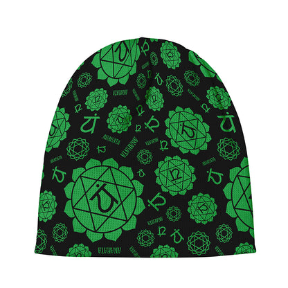 Anahata Chakra Pattern Print Beanie