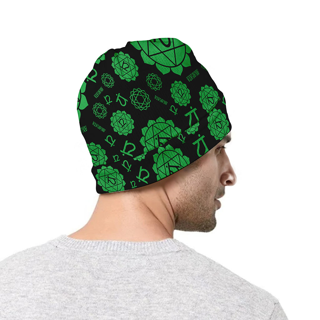 Anahata Chakra Pattern Print Beanie