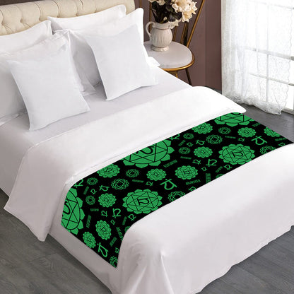 Anahata Chakra Pattern Print Bed Runner