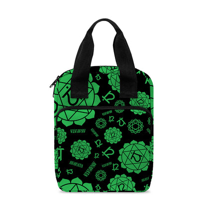 Anahata Chakra Pattern Print Bible Tote Bag