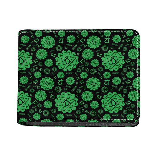 Anahata Chakra Pattern Print Bifold Wallet