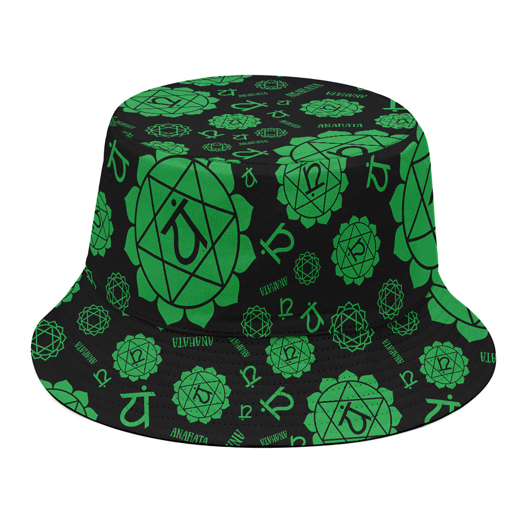 Anahata Chakra Pattern Print Bucket Hat