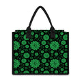 Anahata Chakra Pattern Print Canvas Tote Bag