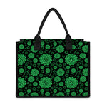 Anahata Chakra Pattern Print Canvas Tote Bag