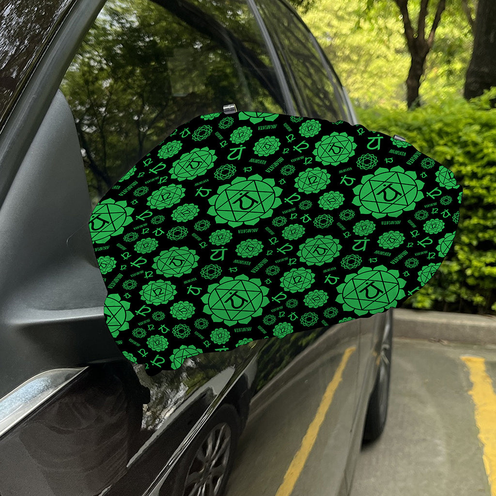 Anahata Chakra Pattern Print Car Side Mirror Covers