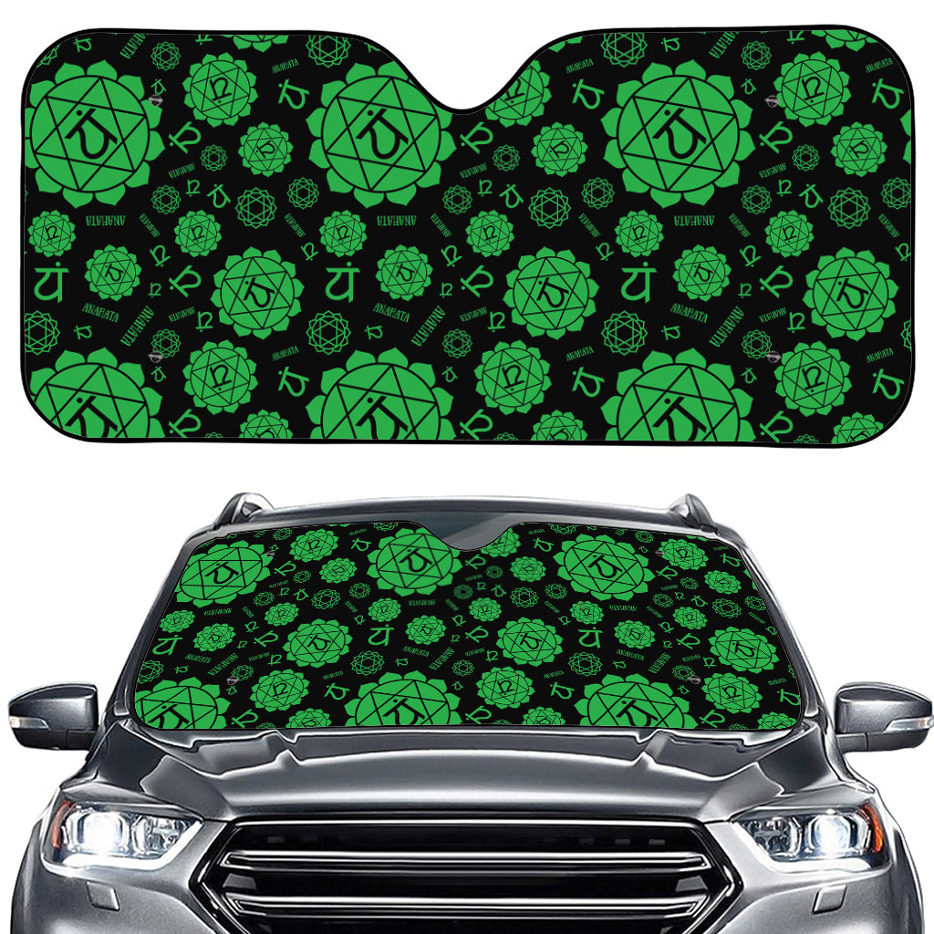 Anahata Chakra Pattern Print Car Windshield Sun Shade