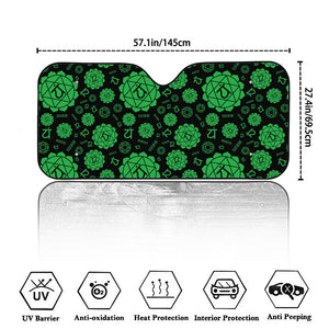 Anahata Chakra Pattern Print Car Windshield Sun Shade