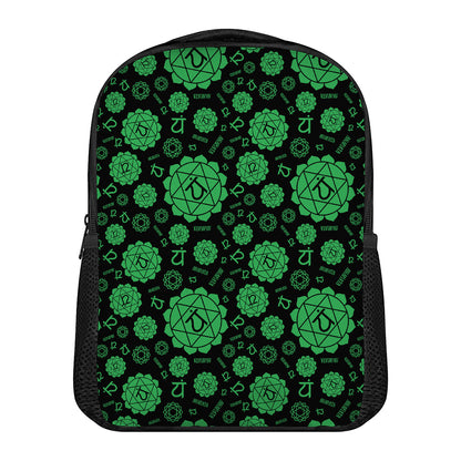 Anahata Chakra Pattern Print Casual Backpack