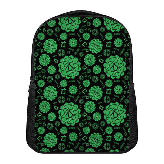 Anahata Chakra Pattern Print Casual Backpack