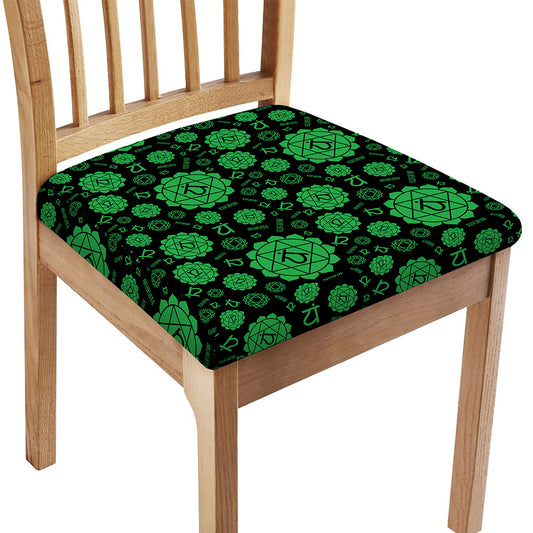 Anahata Chakra Pattern Print Chair Cushion Cover