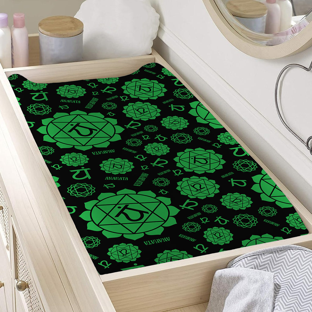 Anahata Chakra Pattern Print Changing Pad Cover