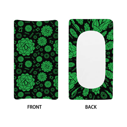 Anahata Chakra Pattern Print Changing Pad Cover