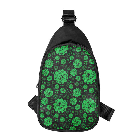 Anahata Chakra Pattern Print Chest Bag