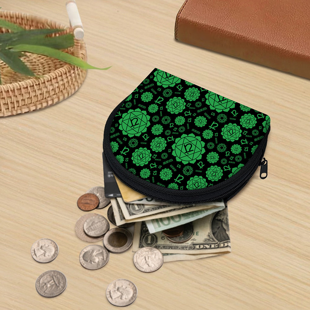 Anahata Chakra Pattern Print Coin Purse