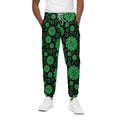 Anahata Chakra Pattern Print Cotton Sweatpants