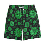 Anahata Chakra Pattern Print Cotton Shorts