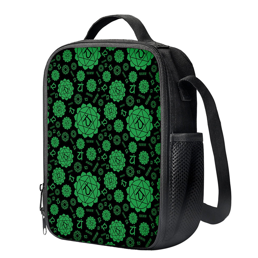 Anahata Chakra Pattern Print Crossbody Lunch Bag