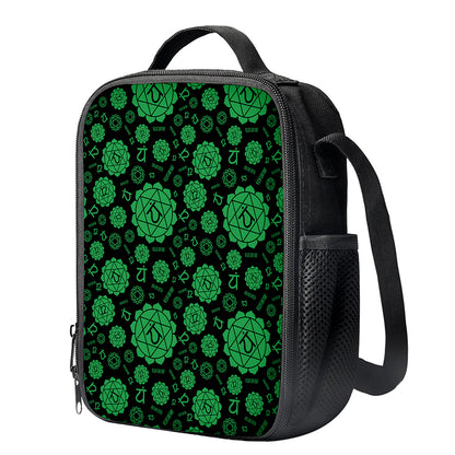 Anahata Chakra Pattern Print Crossbody Lunch Bag