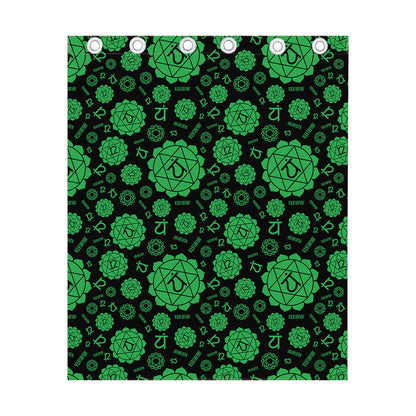 Anahata Chakra Pattern Print Curtain