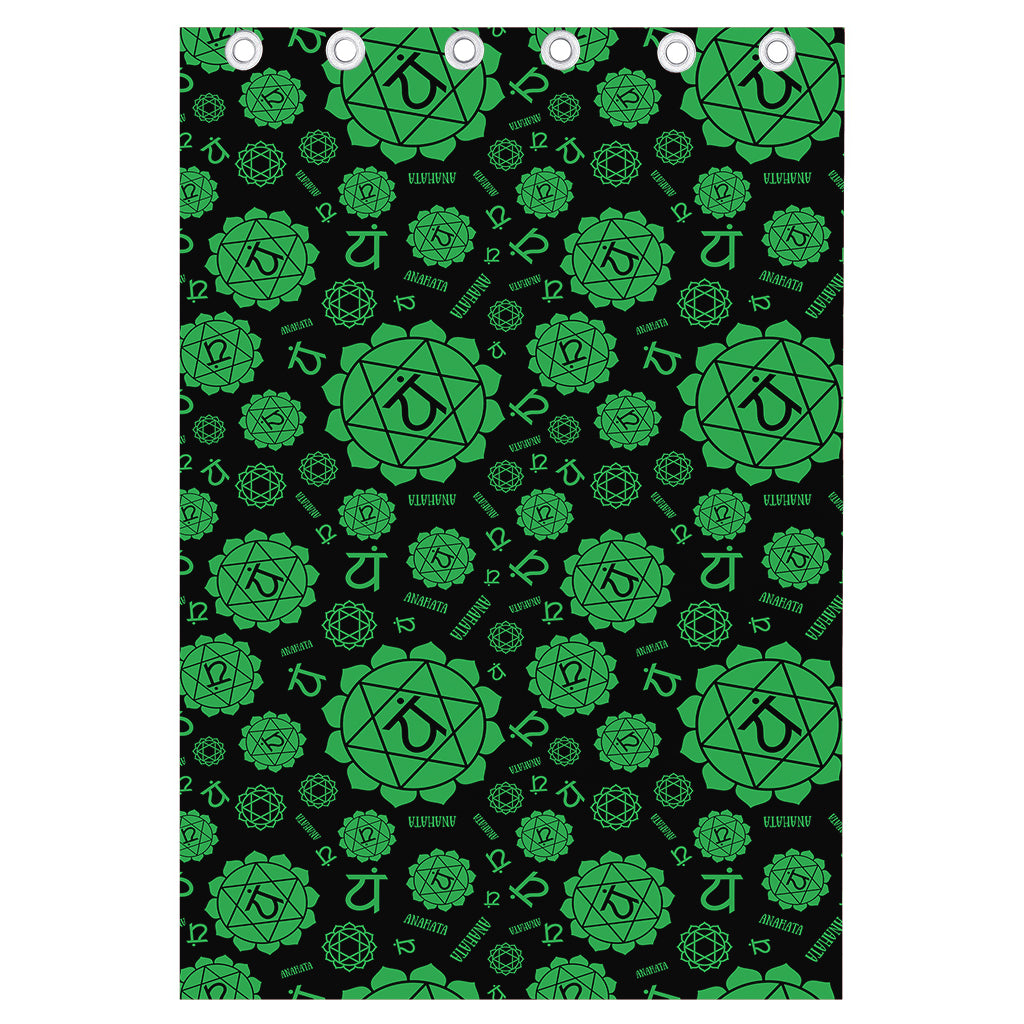 Anahata Chakra Pattern Print Curtain