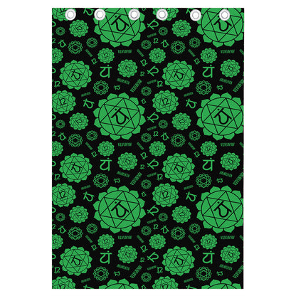Anahata Chakra Pattern Print Curtain