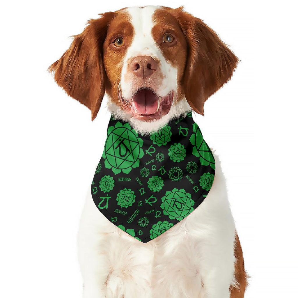 Anahata Chakra Pattern Print Dog Bandana