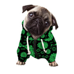 Anahata Chakra Pattern Print Dog Zip Up Hoodie