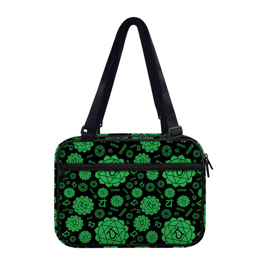 Anahata Chakra Pattern Print Double Strap Bible Bag