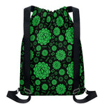 Anahata Chakra Pattern Print Drawstring Backpack