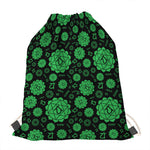 Anahata Chakra Pattern Print Drawstring Bag