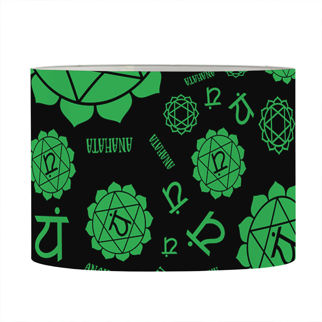 Anahata Chakra Pattern Print Drum Lamp Shade