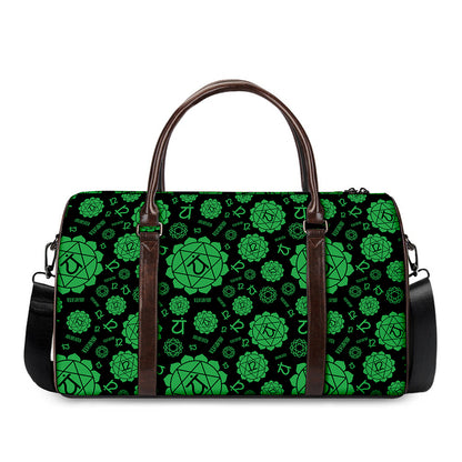 Anahata Chakra Pattern Print Duffle Bag
