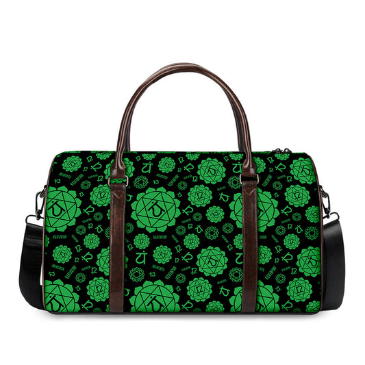 Anahata Chakra Pattern Print Duffle Bag