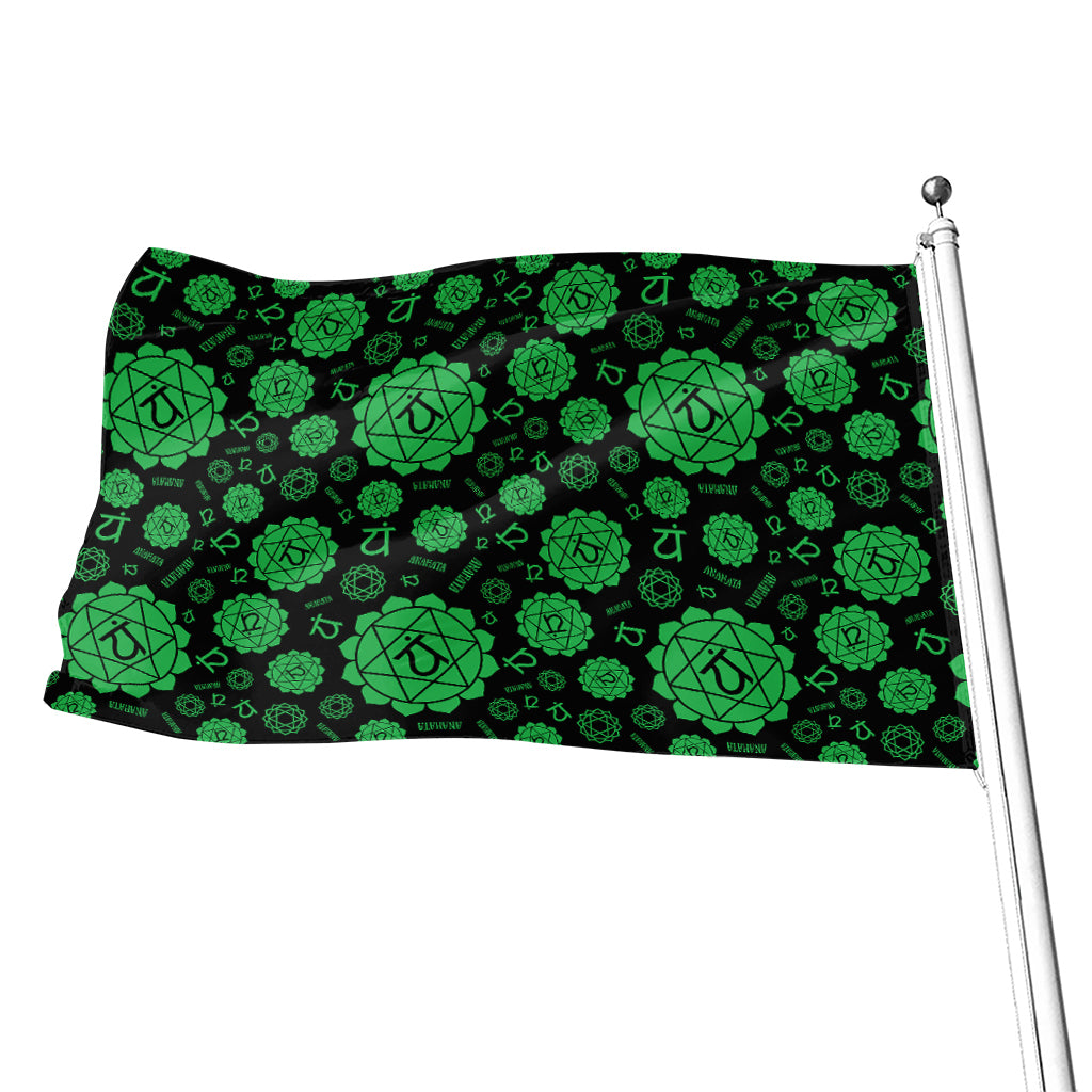 Anahata Chakra Pattern Print Flag – GearFrost