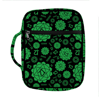 Anahata Chakra Pattern Print Front Pocket Bible Bag