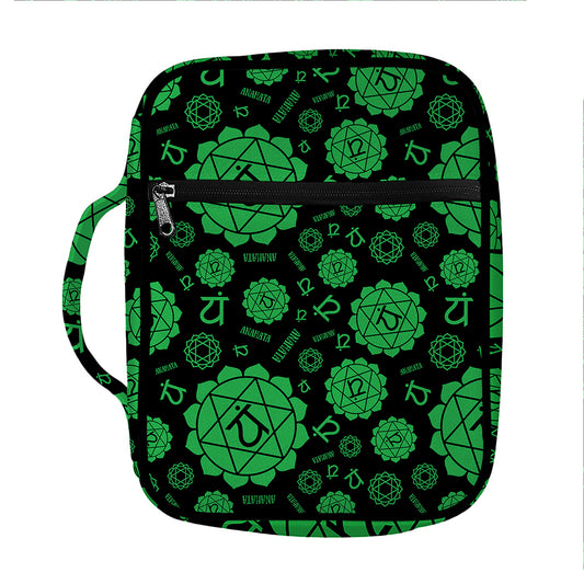 Anahata Chakra Pattern Print Front Pocket Bible Bag