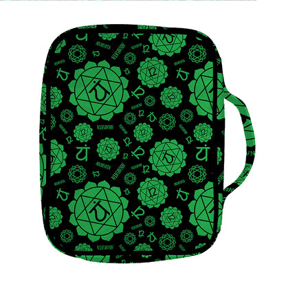Anahata Chakra Pattern Print Front Pocket Bible Bag