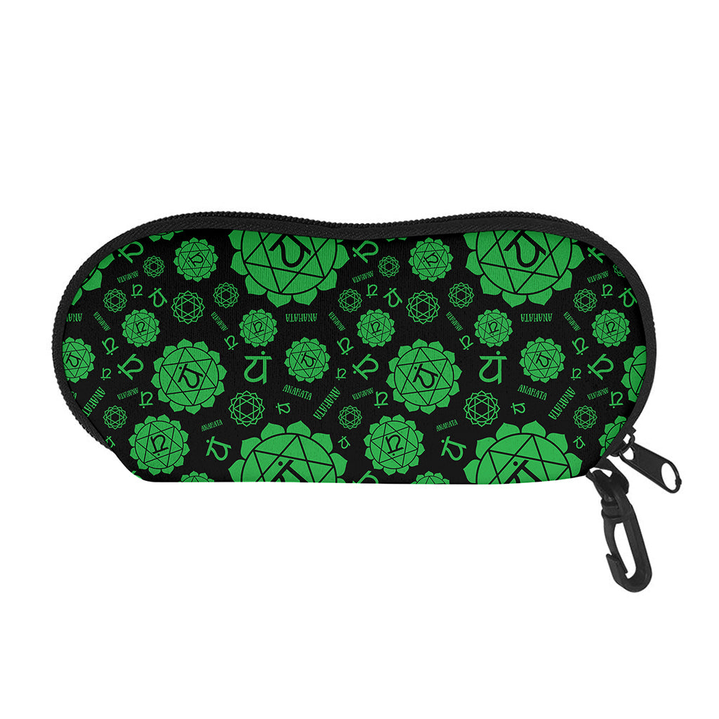 Anahata Chakra Pattern Print Glasses Case