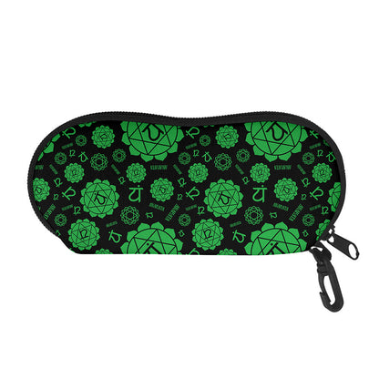 Anahata Chakra Pattern Print Glasses Case