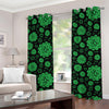 Anahata Chakra Pattern Print Grommet Curtains