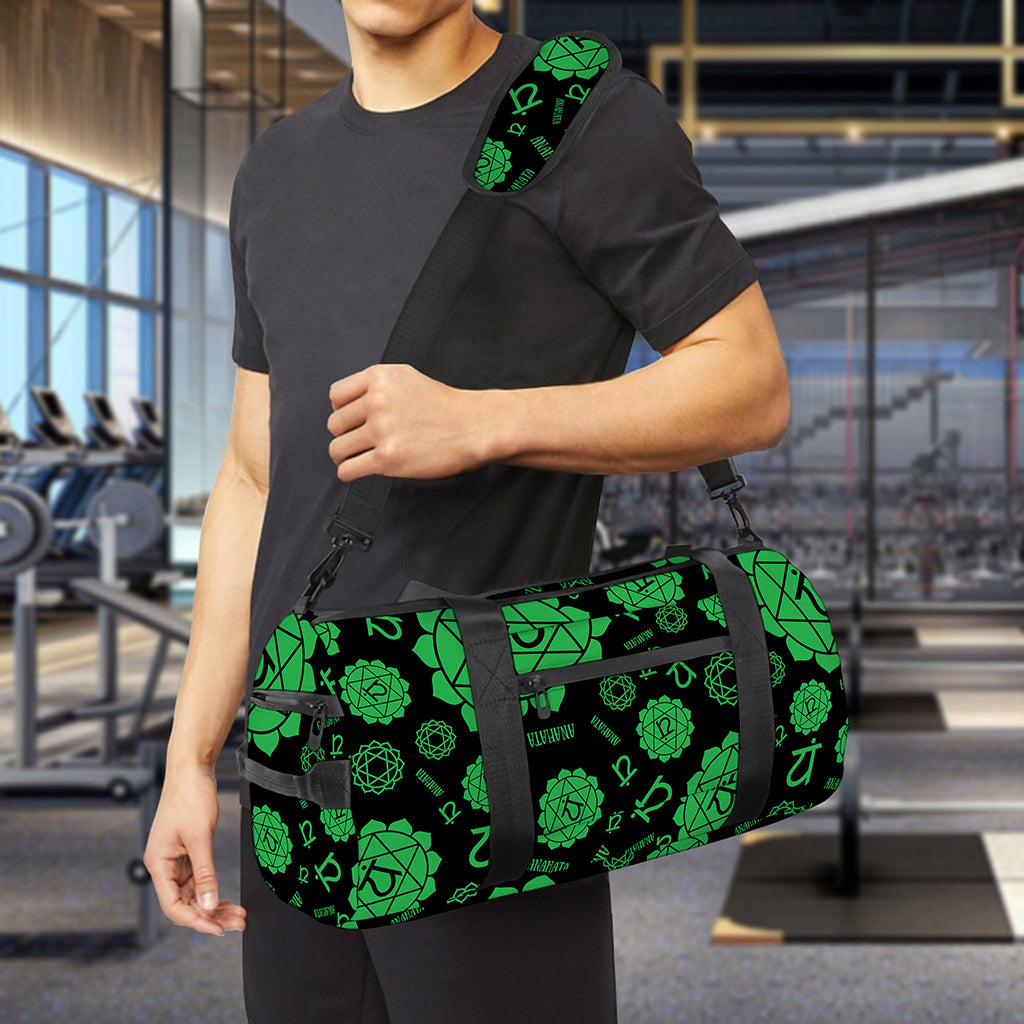 Anahata Chakra Pattern Print Gym Bag