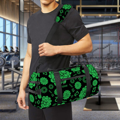 Anahata Chakra Pattern Print Gym Bag