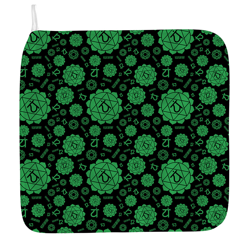 Anahata Chakra Pattern Print Hand Towel