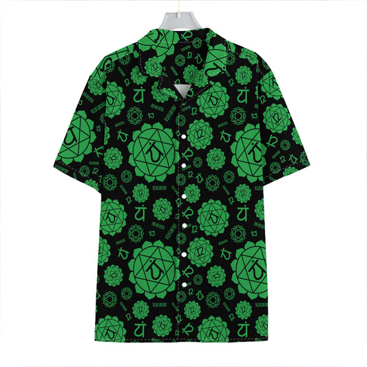 Anahata Chakra Pattern Print Hawaiian Shirt