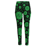 Anahata Chakra Pattern Print High-Waisted Pocket Leggings