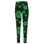 Anahata Chakra Pattern Print High-Waisted Pocket Leggings