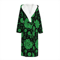 Anahata Chakra Pattern Print Hooded Bathrobe