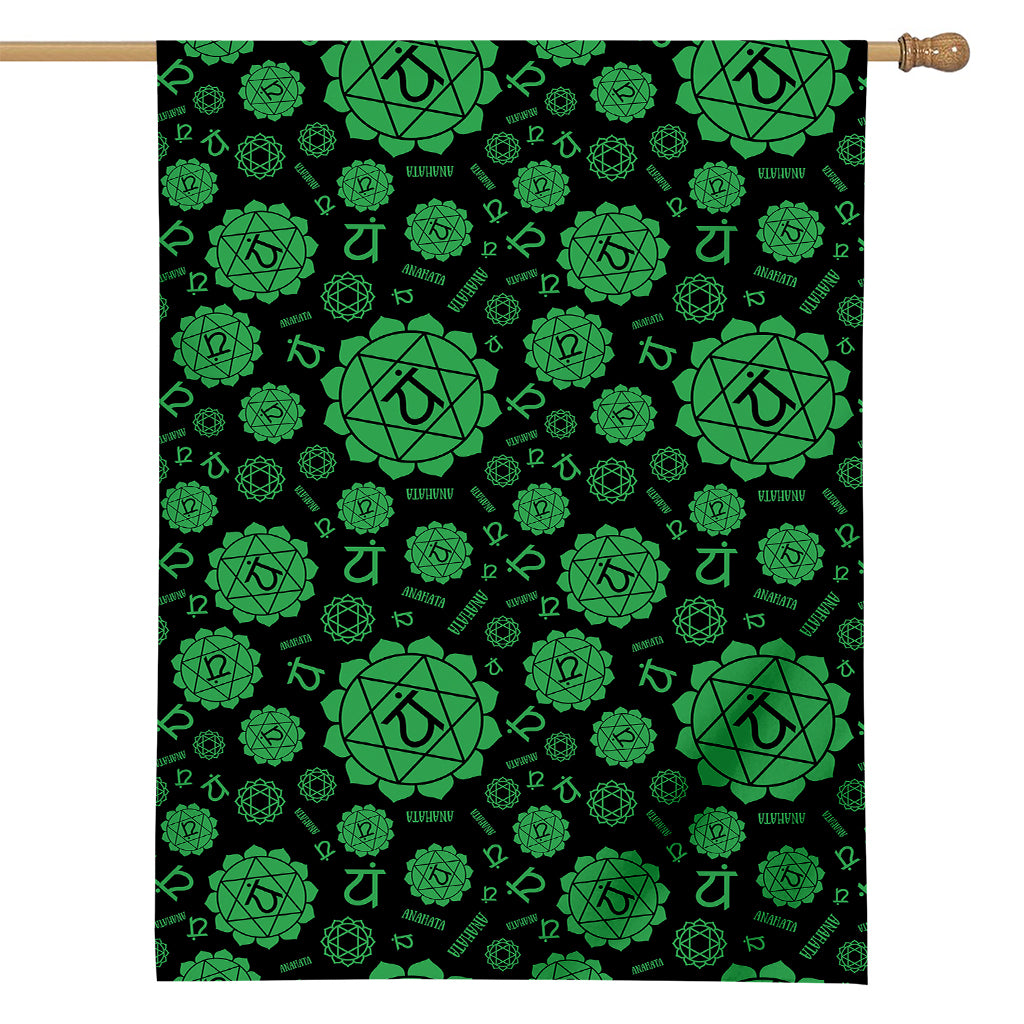 Anahata Chakra Pattern Print House Flag